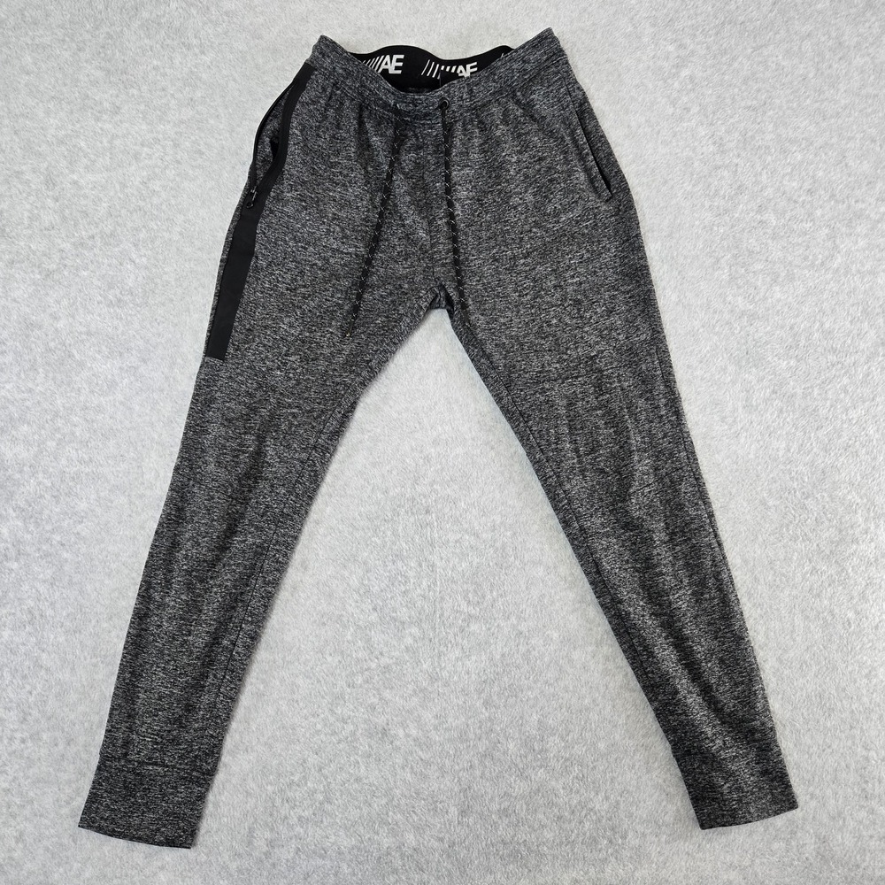 American Eagle AE Flex Joggers Adult Size Small Gray Fleece Sweat Pants Mens